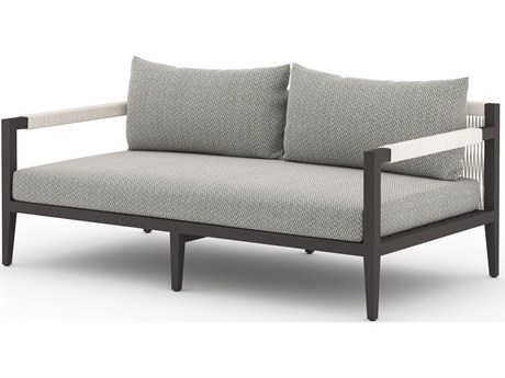 Four Hands Outdoor Solano Faye Ash / Bronze / Ivory Rope Loveseat