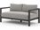 Four Hands Outdoor Solano Bronze Aluminum / Ivory Rope Loveseat with Charcoal Cushion  FHO223341001