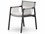 Four Hands Outdoor Solano Bronze Aluminum / Heathered Grey Rope Dining Chair with Charcoal Cushion  FHO224961002