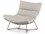 Four Hands Outdoor Solano Dove Taupe Aluminum Lounge Chair with Faye Sand Cushion  FHO225122005