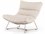 Four Hands Outdoor Solano Ashen Slate Aluminum Lounge Chair with Faye Ash Cushion  FHO225122003