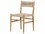 Four Hands Outdoor Grass Roots Weathered Grey Teak / Vintage Coal Polypropylene Dining Chair  FHO226835001