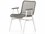 Four Hands Outdoor Solano Washed Brown Teak / Bronze Aluminum / Ivory Rope Dining Chair  FHO226839003