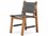 Four Hands Outdoor Solano Natural Teak / Dark Grey Rope Dining Chair with Natural Ivory Cushion  FHO226840002