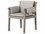 Four Hands Outdoor Solano Washed Brown Teak Dining Chair with  Faye Sand Cushion  FHO226845002