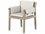 Four Hands Outdoor Solano Weathered Grey Teak Dining Chair with Faye Ash Cushion  FHO226845001