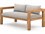 Four Hands Outdoor Solano Natural Teak Loveseat with Faye Sand Cushion  FHO226862005