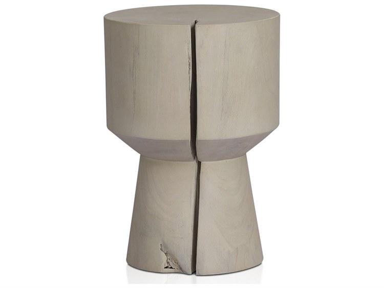 Four Hands Outdoor Grass Roots Teak Round End Table FHO226907002