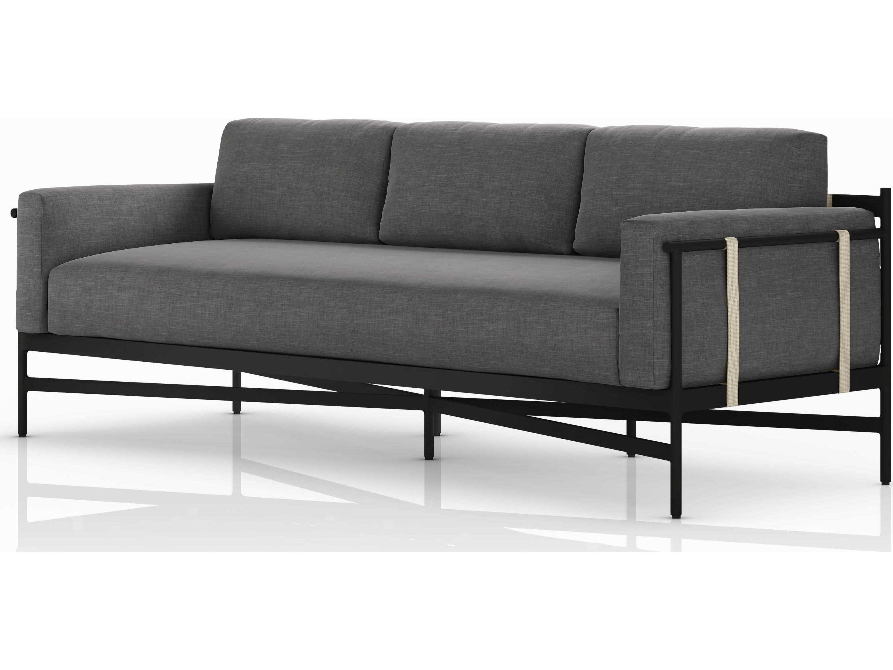 Four Hands Outdoor Hearst Sofa 99 Charcoal