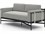 Four Hands Outdoor Solano Bronze Aluminum / Ivory Strap Loveseat with Charcoal Cushion  FHO226934001
