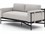 Four Hands Outdoor Solano Bronze Aluminum / Ivory Strap Loveseat with Charcoal Cushion  FHO226934001