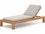 Four Hands Outdoor Solano Natural Teak Chaise Lounge with Faye Sand Cushion  FHO226985005