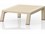 Four Hands Outdoor Solano Weathered Grey Teak Ottoman  FHO227450012
