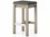 Four Hands Outdoor Solano Washed Brown Teak Bar Stool with Stone Grey Cushion  FHO227507021