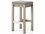 Four Hands Outdoor Solano Weathered Grey Teak Bar Stool with Faye Ash Cushion  FHO227507015