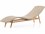 Four Hands Outdoor Grass Roots Vintage Coal Polypropylene / Weathered Grey Teak Chaise Lounge  FHO229227003