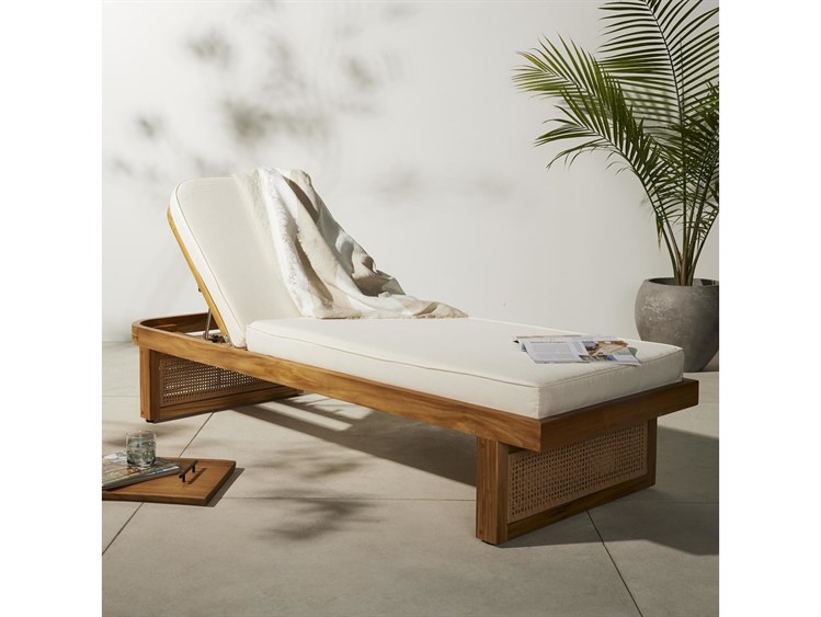 Four Hands Duvall Chaise Lounge Natural Ivory 4