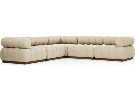 Four Hands Outdoor Solano Hayes Cream Fabric Cushion Sofa