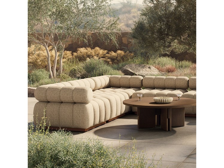 Four Hands Solano Hayes Outdoor Sofa Cream 4