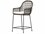Four Hands Outdoor Grass Roots Vintage White / Grey Bronze Wrought Iron Counter Stool with Stinson White Cushion  FHO230095002
