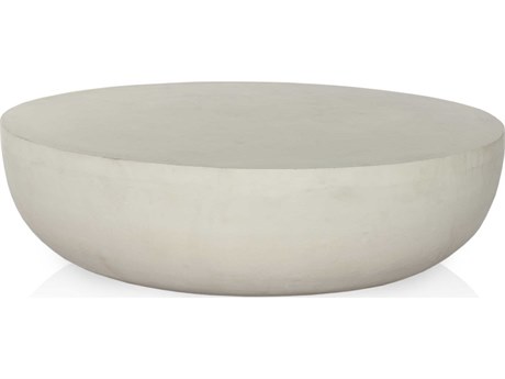 Four Hands Outdoor Marlow Matte White Cast Aluminum Coffee Table