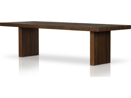 Four Hands Outdoor Duvall Heritage Brown Rectangular Dining Table