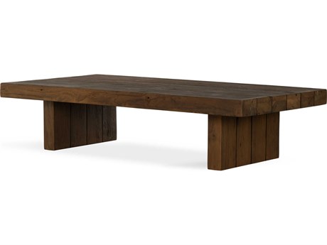 Four Hands Outdoor Duvall Heritage Brown Rectangular Coffee Table