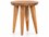 Four Hands Outdoor Grass Roots Ivory Teak 16'' Wide Round End Table  FHO234251003