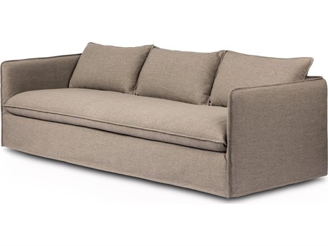 Four Hands Outdoor Westgate Andre Polypropylene Cushion Sofa in Alessi Fawn
