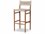 Four Hands Outdoor Grass Roots Teak Wicker Bar Stool  FHO237996006