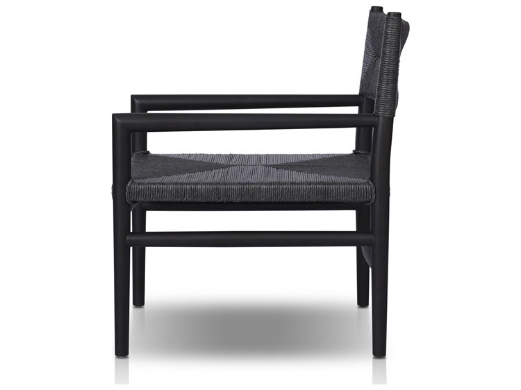 Four Hands Outdoor Grass Roots Teak Wicker Lounge Chair FHO238698002