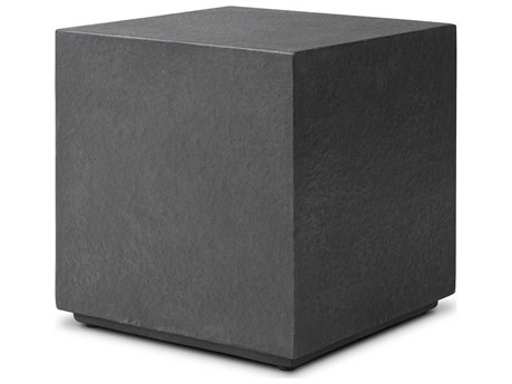 Four Hands Outdoor Chandler Huesca Distressed Graphite Concrete Square End Table