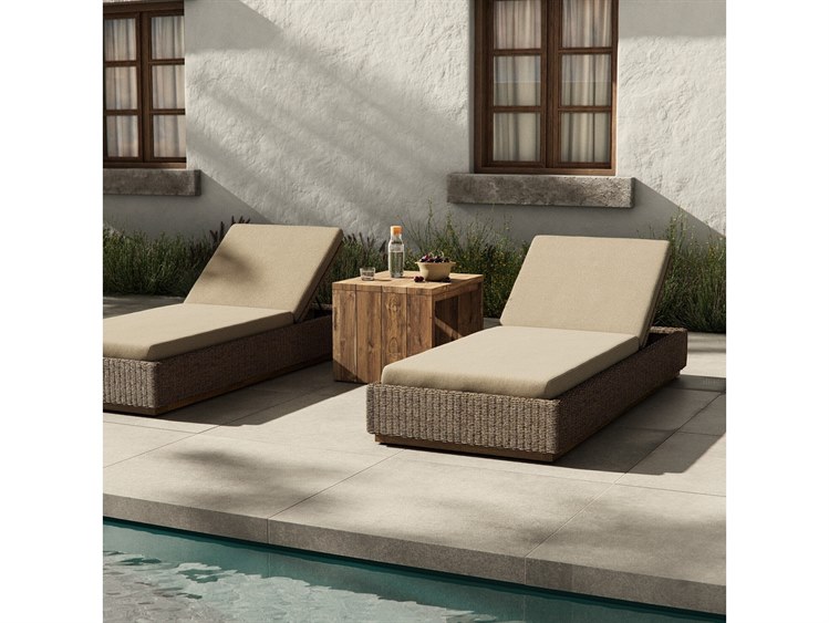 Four Hands Solano Lorelei Outdoor Chaise Alessi Buff 4