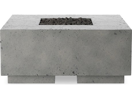Four Hands Outdoor Falco Donovan Pewter Concrete 42" Square Fire Pit Table