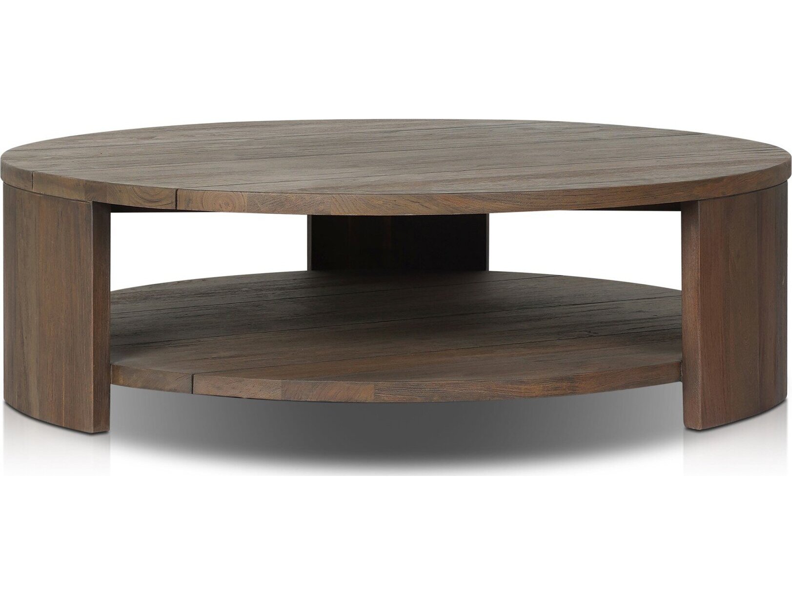 Roca Outdoor Round Coffee Table - Stained Heritage Brown-FSC