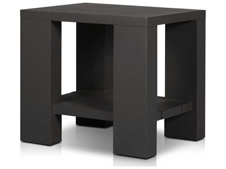 Four Hands Outdoor Garwood Roca Metal End Table - Bronze