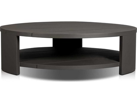 Four Hands Outdoor Garwood Roca Round Metal Coffee Table - Bronze
