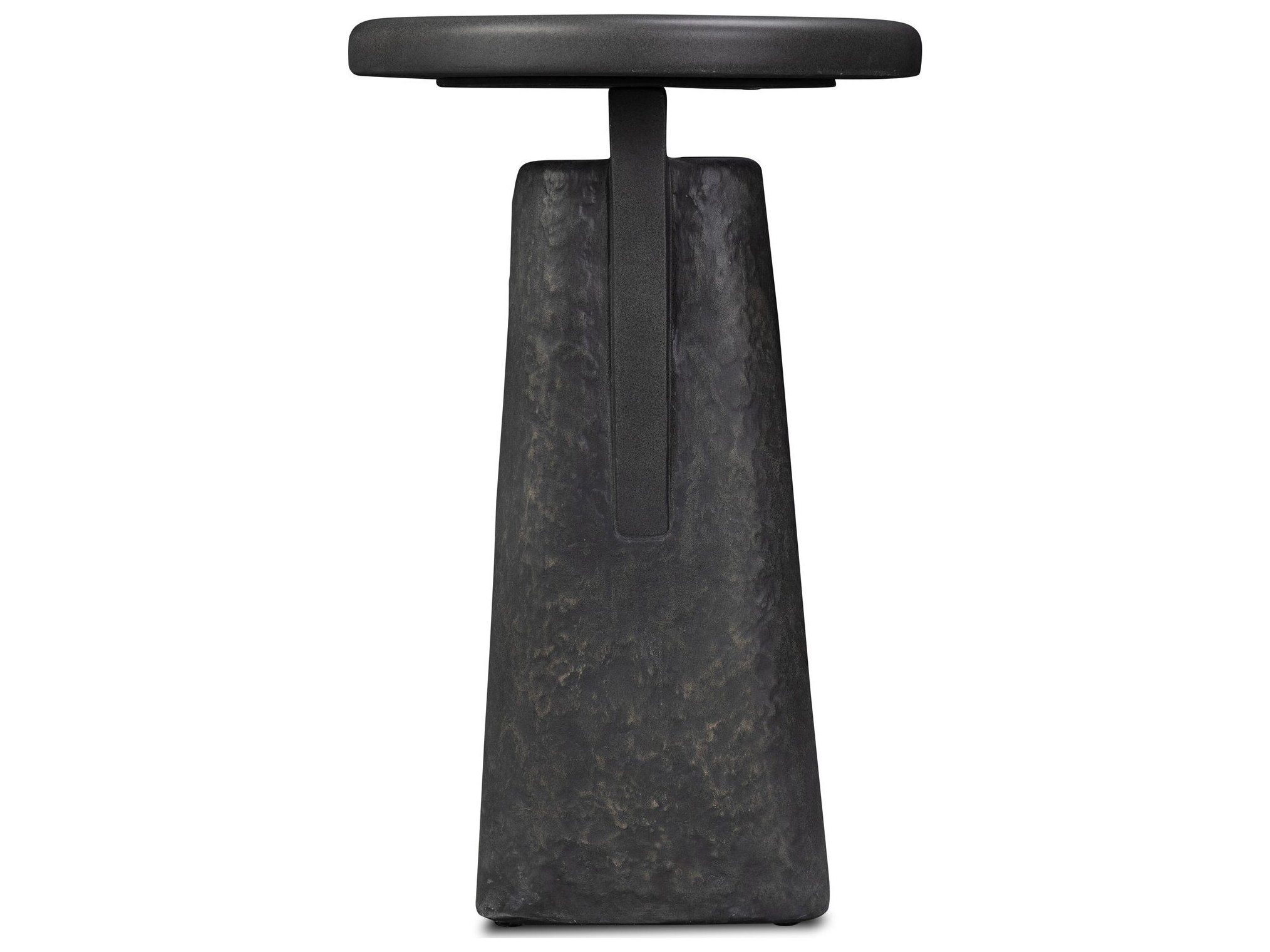 Four Hands Outdoor Daro End Table Charcoal Concrete