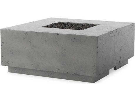 Four Hands Outdoor Falco Donovan Pewter Concrete Square Fire Pit Table