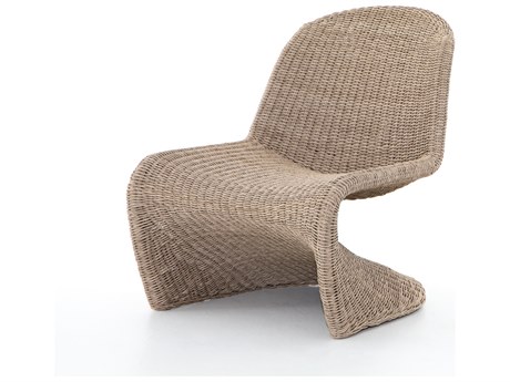 Four Hands Outdoor Grass Roots Vintage White Lounge Chair