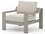 Four Hands Outdoor Solano Weathered Grey Teak Lounge Chair with Faye Ash Cushion  FHOJSOL09101K970