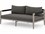 Four Hands Outdoor Solano Charcoal / Washed Brown Loveseat  FHOJSOL10102K562