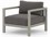 Four Hands Outdoor Solano Washed Brown Teak / Light Grey Strap / Lounge Chair with Stone Grey Cushion  FHOJSOL10302K561