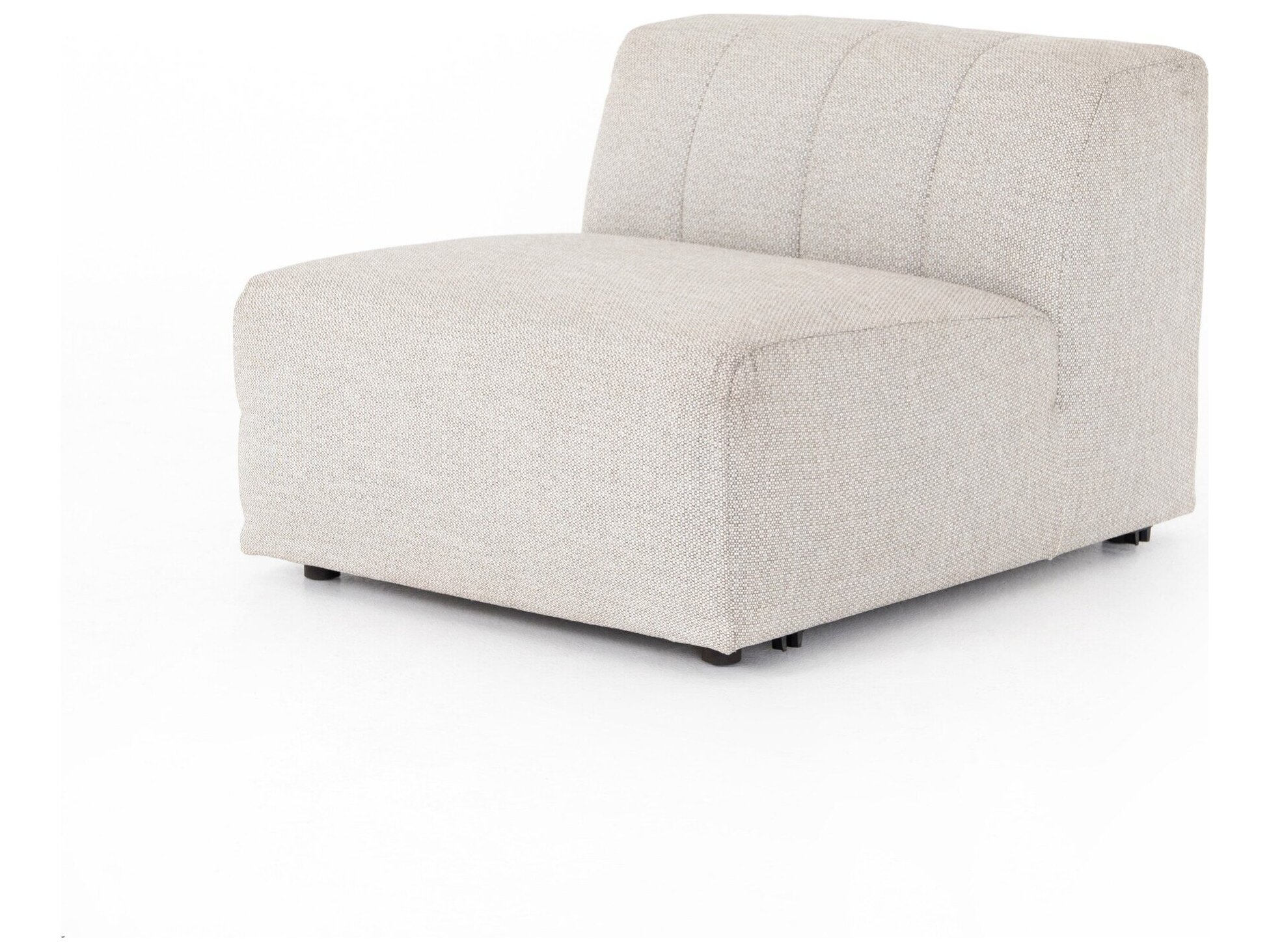 Four Hands Outdoor Solano Faye Ash Cushion Armless Lounge Chair |  FHOJSOL119970ARL