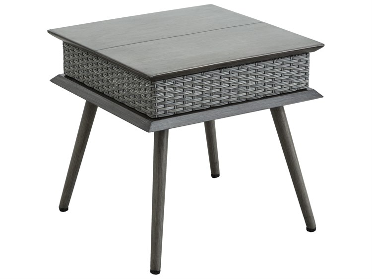 Drew and Jonathan Home Skyline 20'' Square Aluminum Side Table