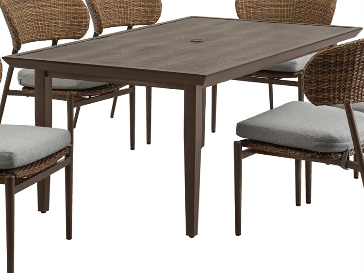 Drew and Jonathan Home Skyline Wicker 71.97''W x 42''D Dining Table