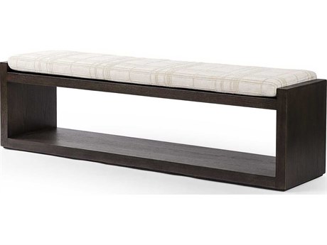 Four Hands Ashford Edmon Sheffield Ivory Upholstered Accent Bench