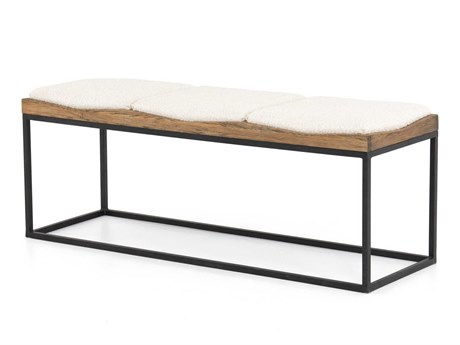 Four Hands Easton Beige Upholstered Accent Bench