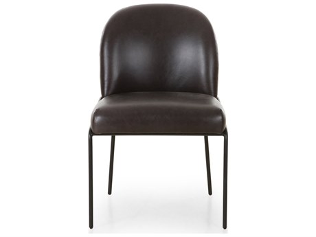 Four Hands Grayson Astrud Sonoma Black Leather Dining Chair