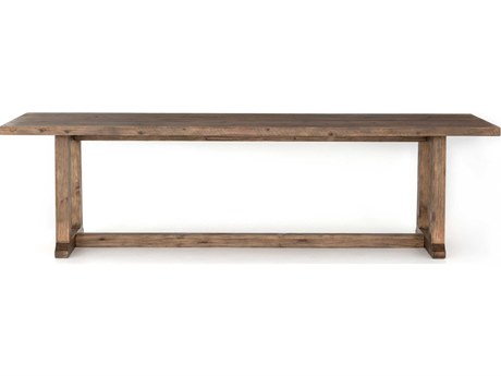 Four Hands Collins Otto Rectangular Wood Honey Pine Waxed Bleached Dining Table